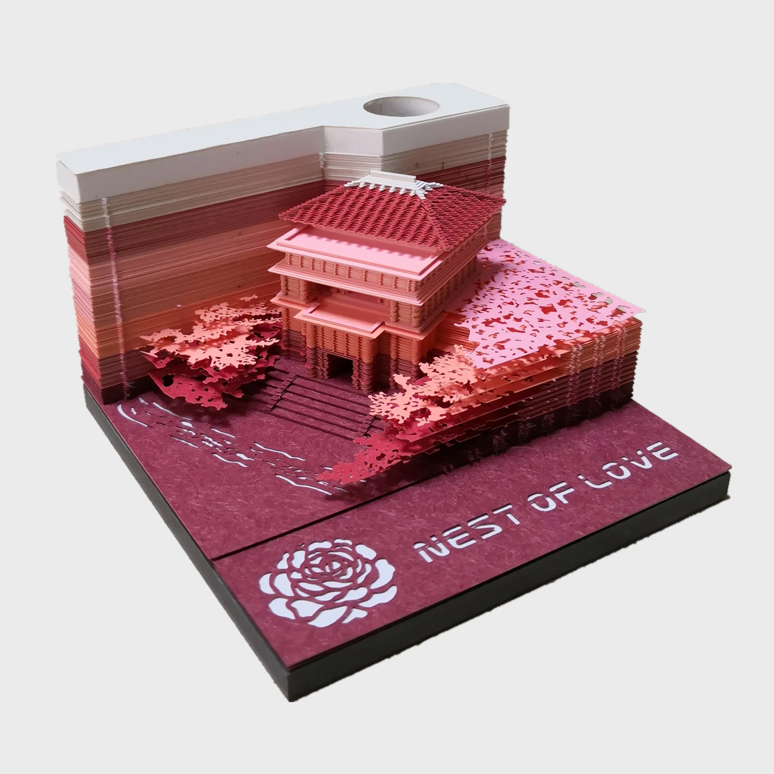 3d Paper Craft Note Paper Sculpture Valentine Gift