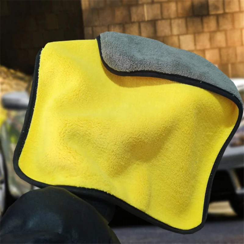 Details about   Yellow Car Towel Absorbent High-density Thickened Cleaning Towel Fiber Polyester 