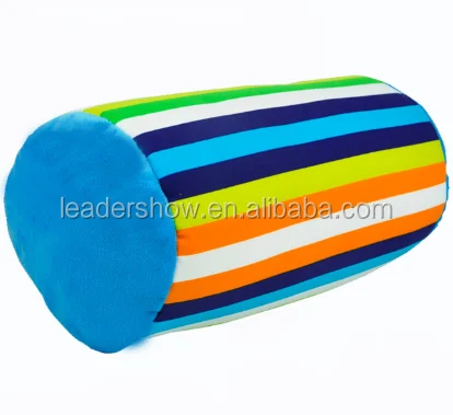 
 2018 cheap price wholesales Microbeads Filling Back Seat Support travel Cylinder Massage Pillow  
