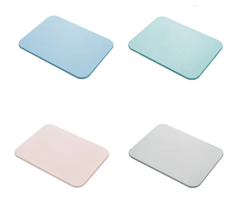 Быстросохнущий супер впитывающий воду экологически чистый коврик для ванной диатомит нескользящий