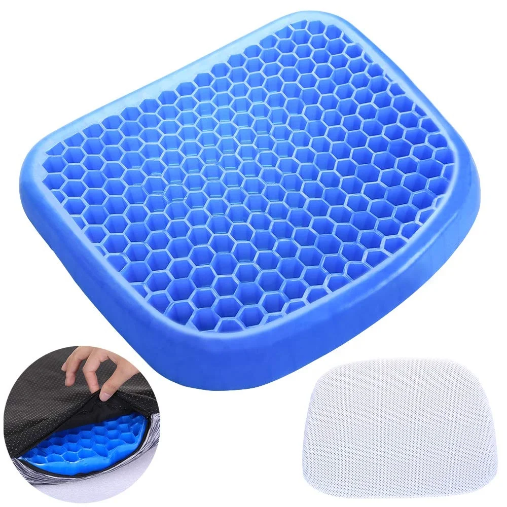 Eggcrate Seat Cushion with Poly-Cotton Cover