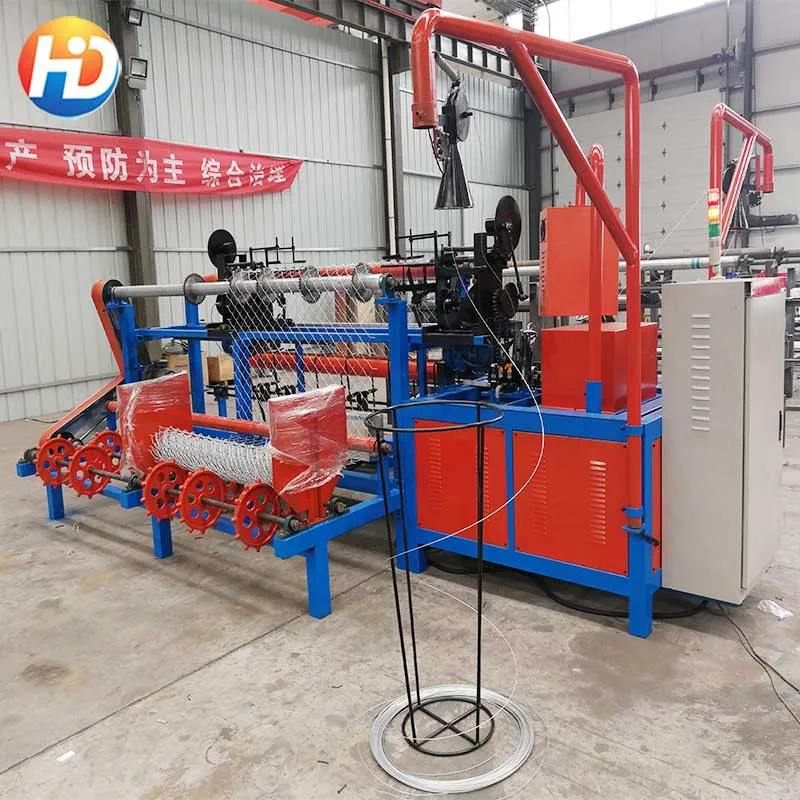 Easy-to-Operate Double Wire Chain Link Machine in India Featuring PLC Motor Bearing Gear Components for Wire Fence Making