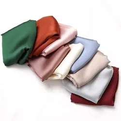 Fty Многофункциональный 9 однотонный Карманный носовой платок женский Шелковый квадратный шарф