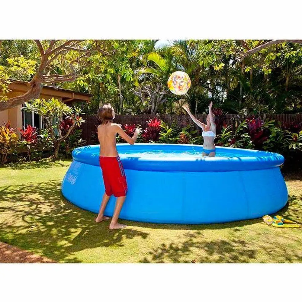 INTEX 28158 15FT X 33IN Inflatable Easy Set Above Ground Swimming Pool