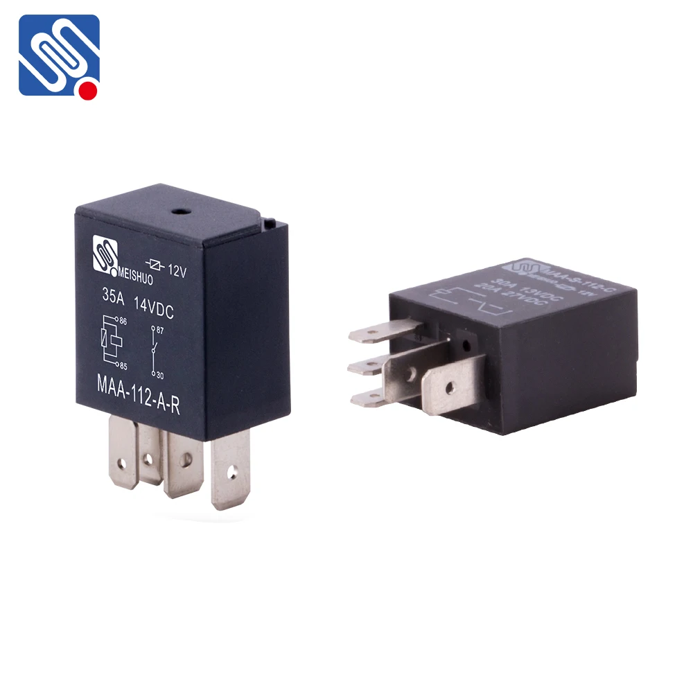 Meishuo MAA-S-112-A 4 Pin Seal Normal Open 12v Relay Mini Automotive Relay