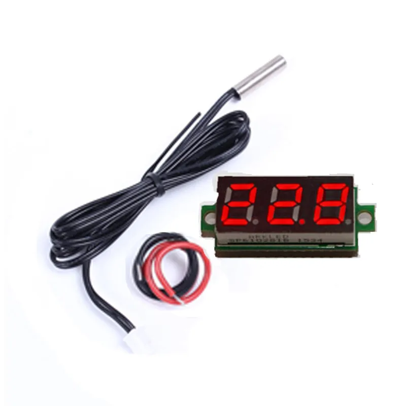 0.28" affichage Thermomètre numérique avec NTC Sonde métallique détecteur de température Détecteur
