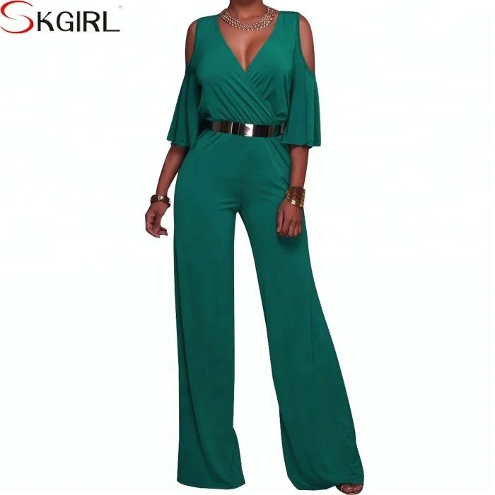 dressy green jumpsuit