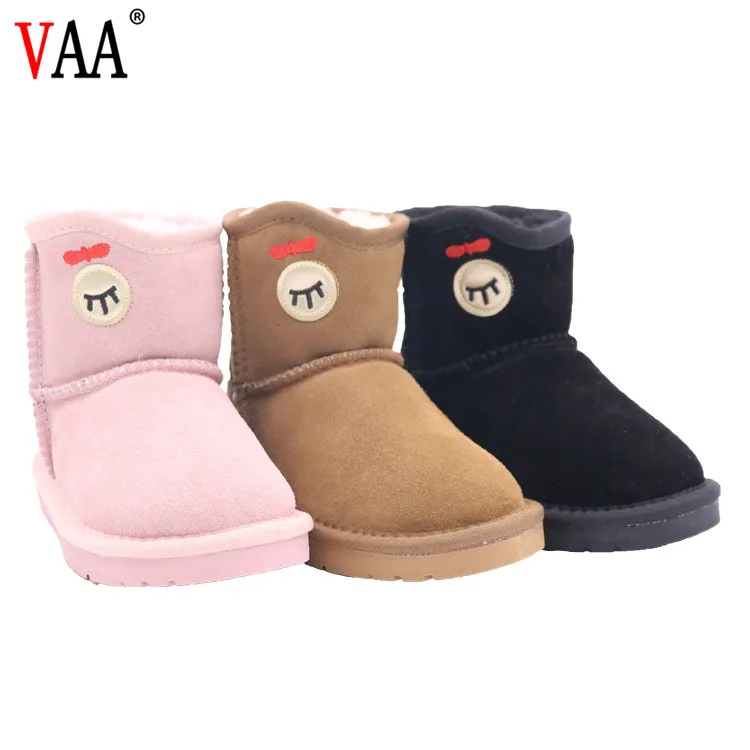 
 Детские зимние ботинки из натуральной овечьей кожи  