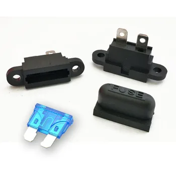 panel mount fuse holder PCB Fuse Holder With Cover With Fixed Hole ATO / ATC Automotive pcb fuse holder