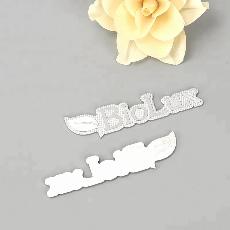 
Высококачественная Глянцевая рельефная металлическая табличка с логотипом 