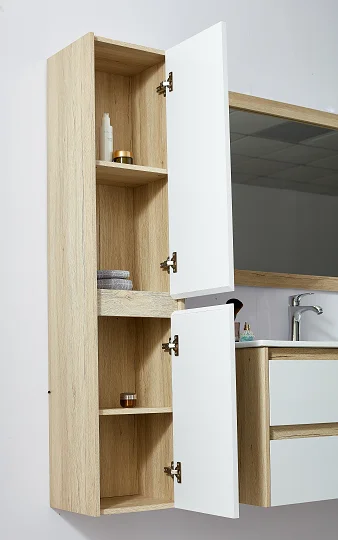 2 Drawers Hanging MDF Antique Sets Wholesale Specials Bathroom Cabinets Vanity With Side Cabinet