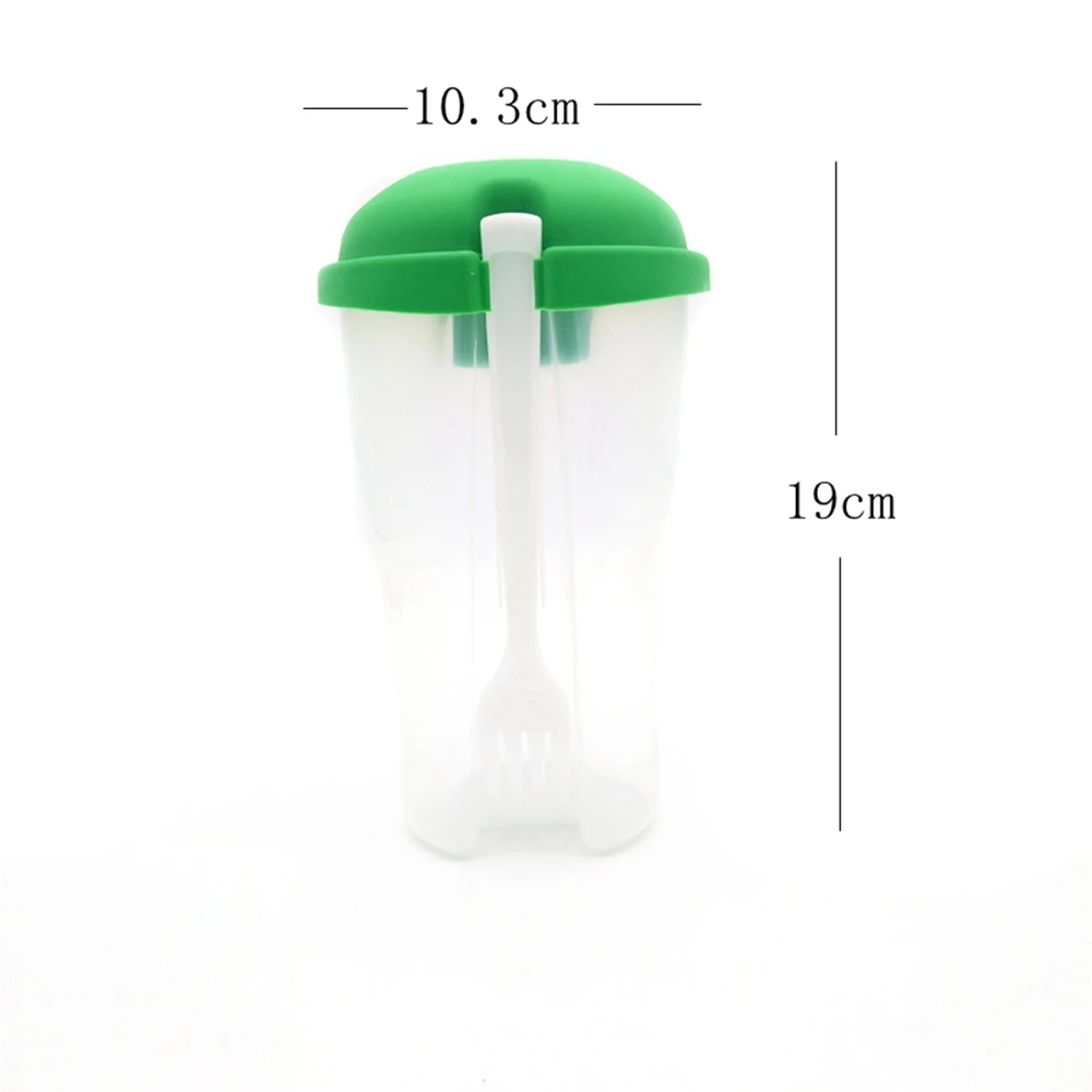 fresh salad container serving cup shaker