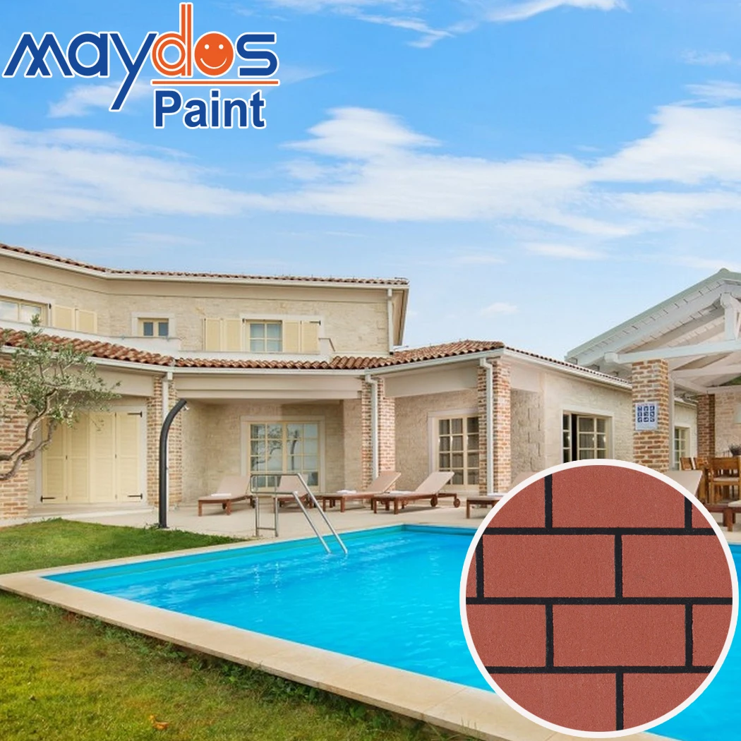 Maydos Brick Texture Stone Paint for External Wall