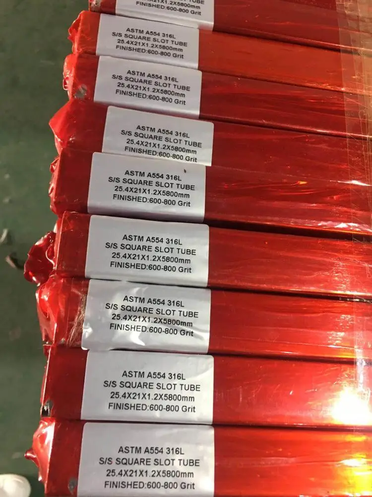 304/316l Stainless Steel Slotted Round Uchannel Handrail Tube For