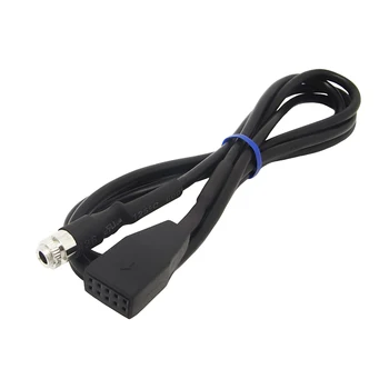 Stereo 3.5mm Female Audio AUX Input Jack Adapter Cable for BM W E46