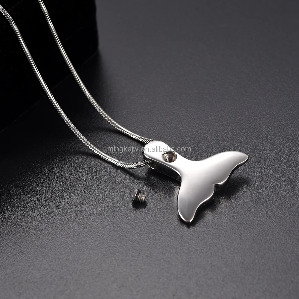 Ijd9901闪亮抛光316l不锈钢鲸鱼尾巴纪念瓮珠宝可雕刻动物灰烬纪念品火葬项链 Buy 鲸鱼尾巴纪念瓮珠宝 火葬项链 动物骨灰纪念品火葬项链product On