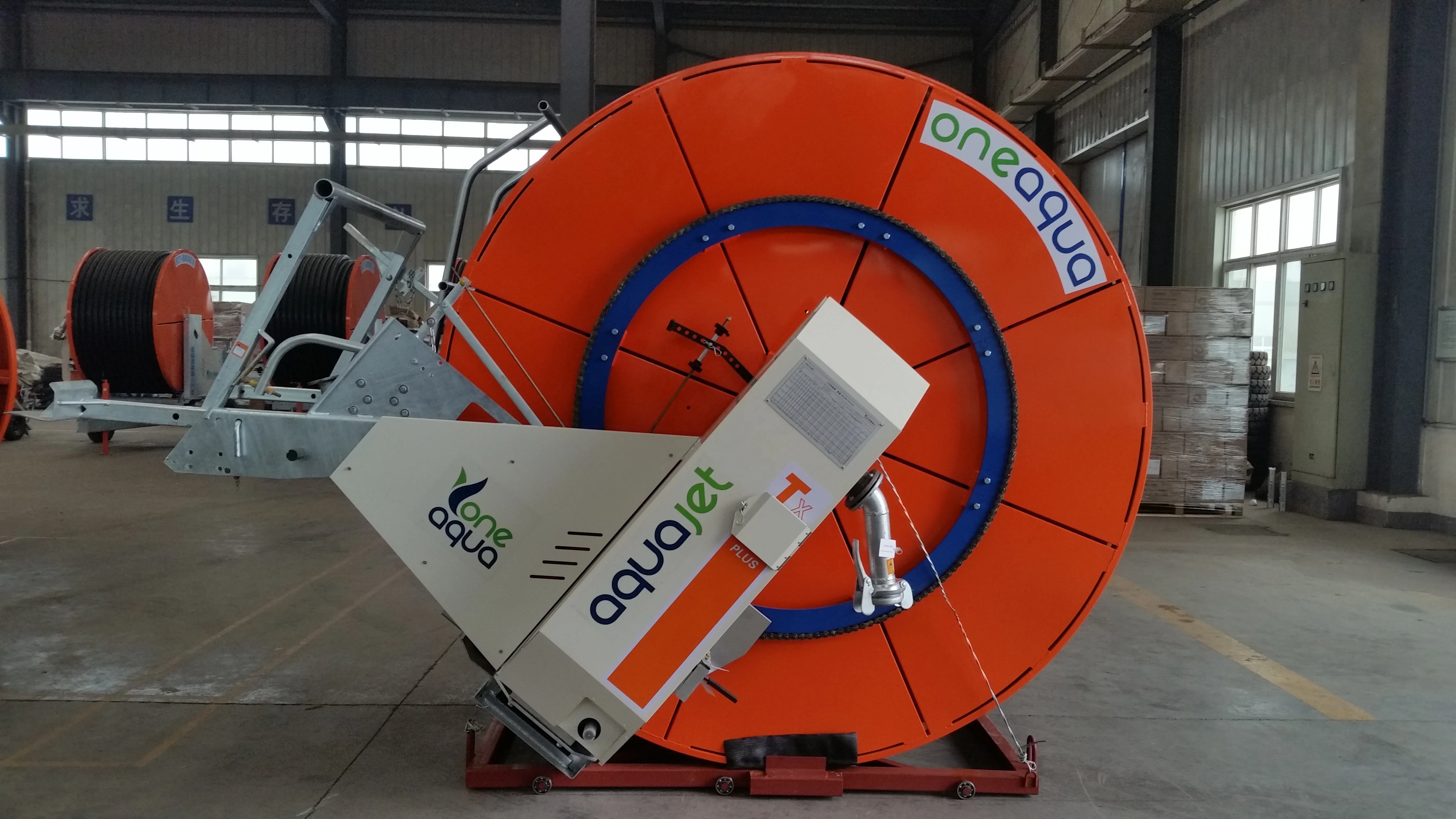 Automatic Retractable Hose Reel Irrigation System with Solar