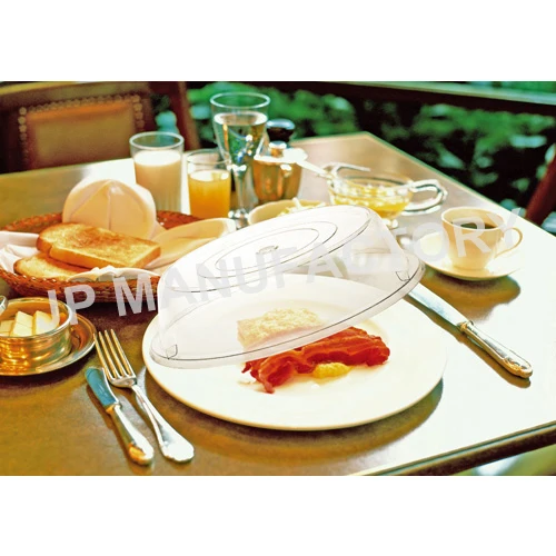 Transparent 14 Inch Round Flat Polycarbonate Food Cover