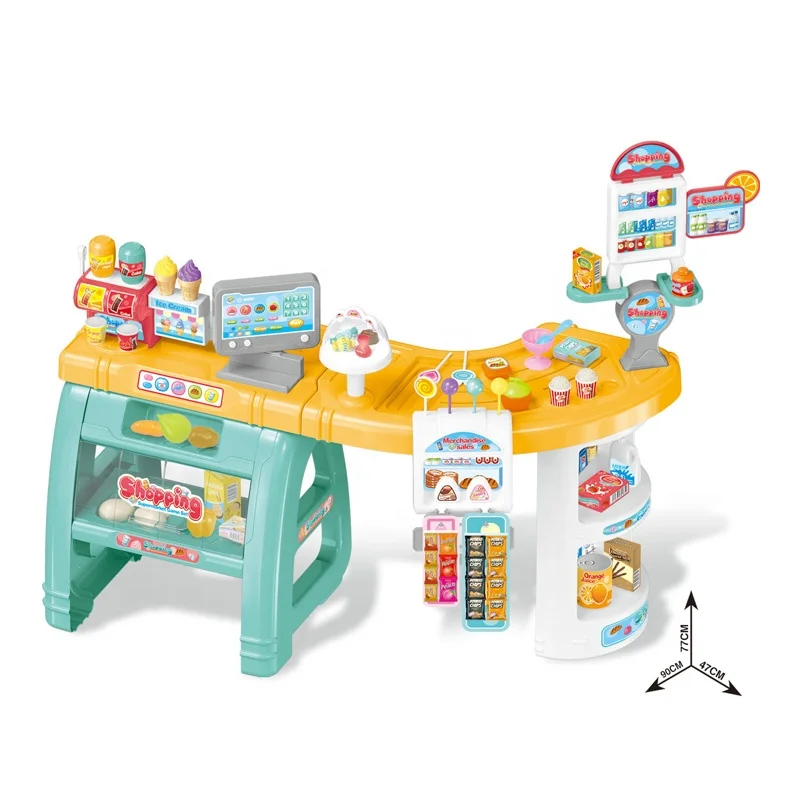 supermarket pretend play set