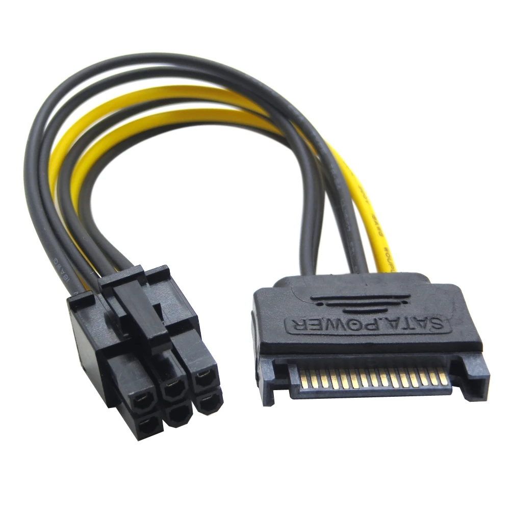 Champagne tape for me 15pin Sata Power 6pin Pcie Pci-e Pci Express Data Cable For Video Card -  Buy Sata 6 Pin Cable,Sata 15 To 6 Pin Power Cable,15pin Sata Pci Express  Cable Product on Alibaba.com