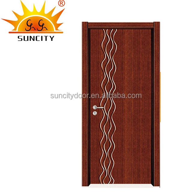 Newest Design Philippines Narra Interior Composite Wood Door Solid Wood Swing Modern Villa WHITE Black Onsite Installation RED