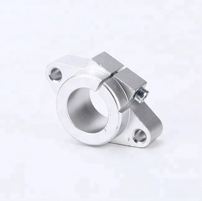 2 Pieces of SHF35 Shaft Rod Holder Linear Rail Shaft Bearing Guide Support 