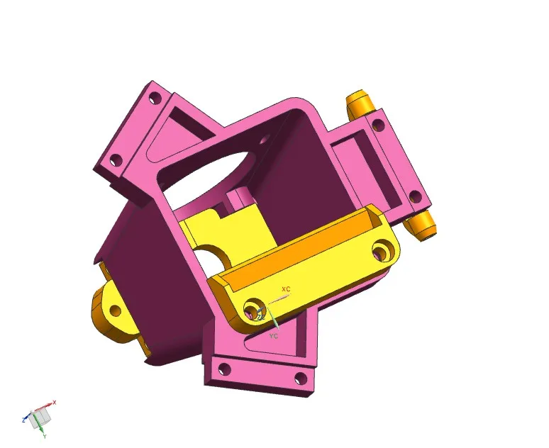 High Quality Injection Molded Kossel Delta Effector  for V6 Hotend Use