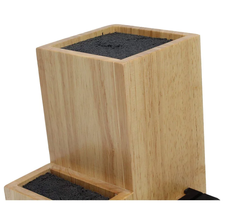 
 2 яруса кухонный столешница бамбуковая деревянная универсальная вставка с щетиной органайзер для хранения ножей стойка-держатель с точилкой  