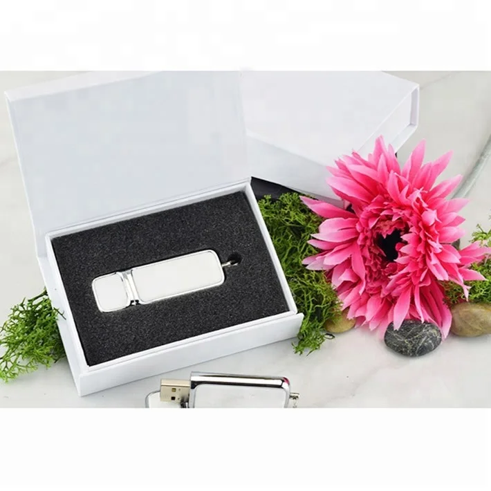 Hot Sale Custom Printed Cardboard Paper USB Flash Drive Packaging Box with Foam Insert