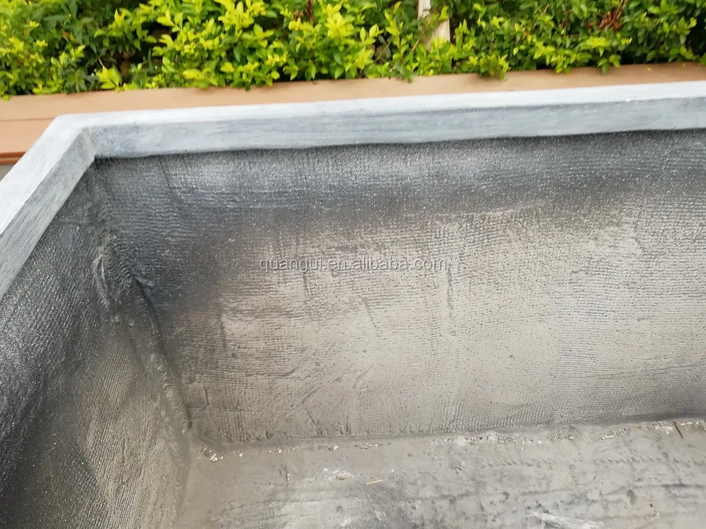 Factory Direct Lightweight Durable High Strength Rectangle Outdoor Concrete Planter Pot Rough Finished