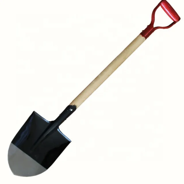 Round Shovel With Wood Handle Beige/Black 7cm price in Saudi
