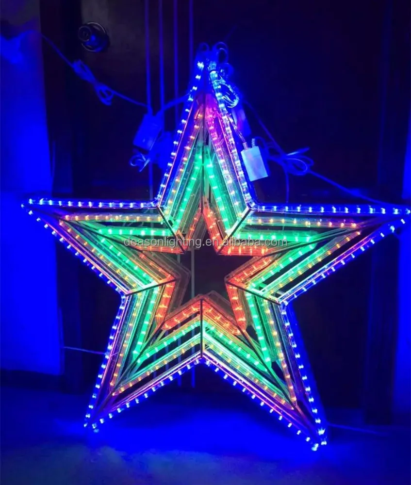 hanging led christmas star