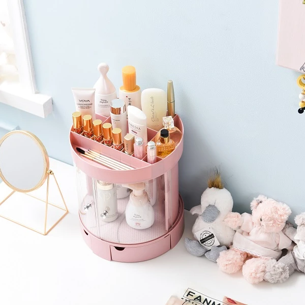 JessLab Organizzatore Multistrato Acrilico - Per Trucchi, Gioielli E Accessori Capelli, 4 Strati Girevoli - Foto 4