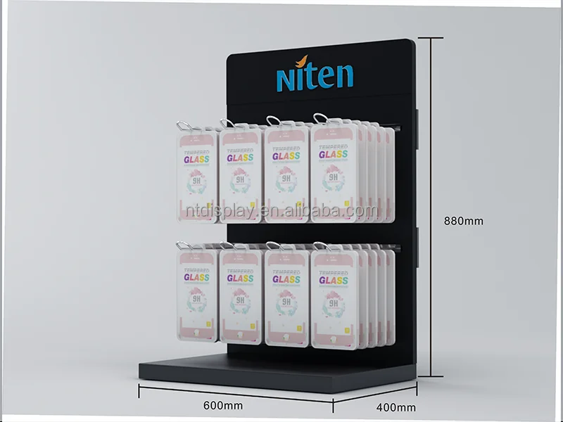 Easy Assembly Battery Display Rack Retail Hanging Display Stand