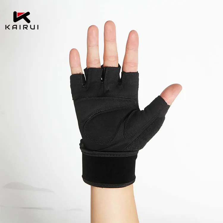 Free Sample Made in China Cheap lycra Fingerless Fitness Weight Lifting Gym Training Gloves Crossfit