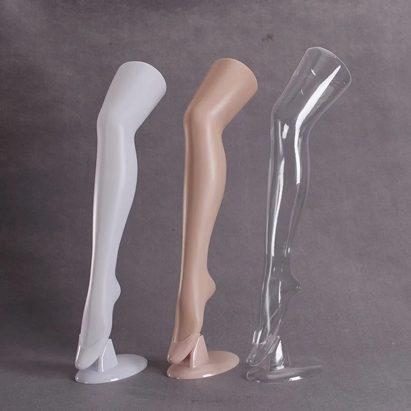 Female Full Round Plastic Mannequin Leg For display Hosiery Sox Sock #5014-PS 