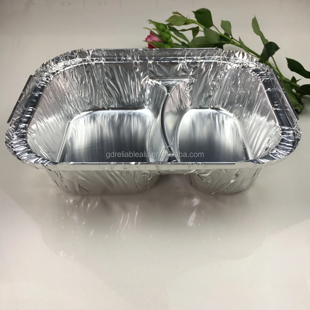 Oven Safe 800ml With 2 Cavities Use For Airline Home Packing Disposable