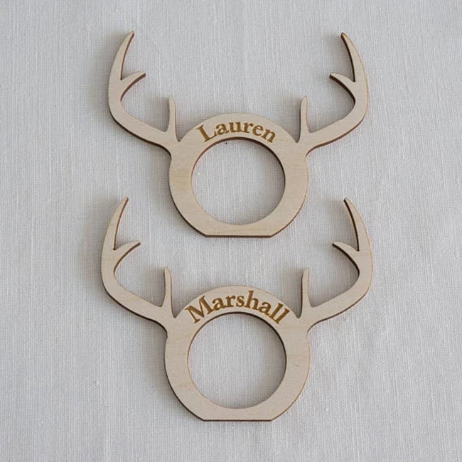 plain wood napkin ring