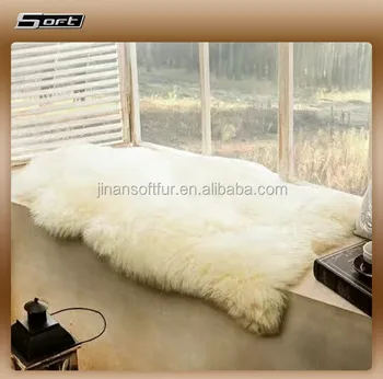 australia natural white shaggy sheepskin bed rugs