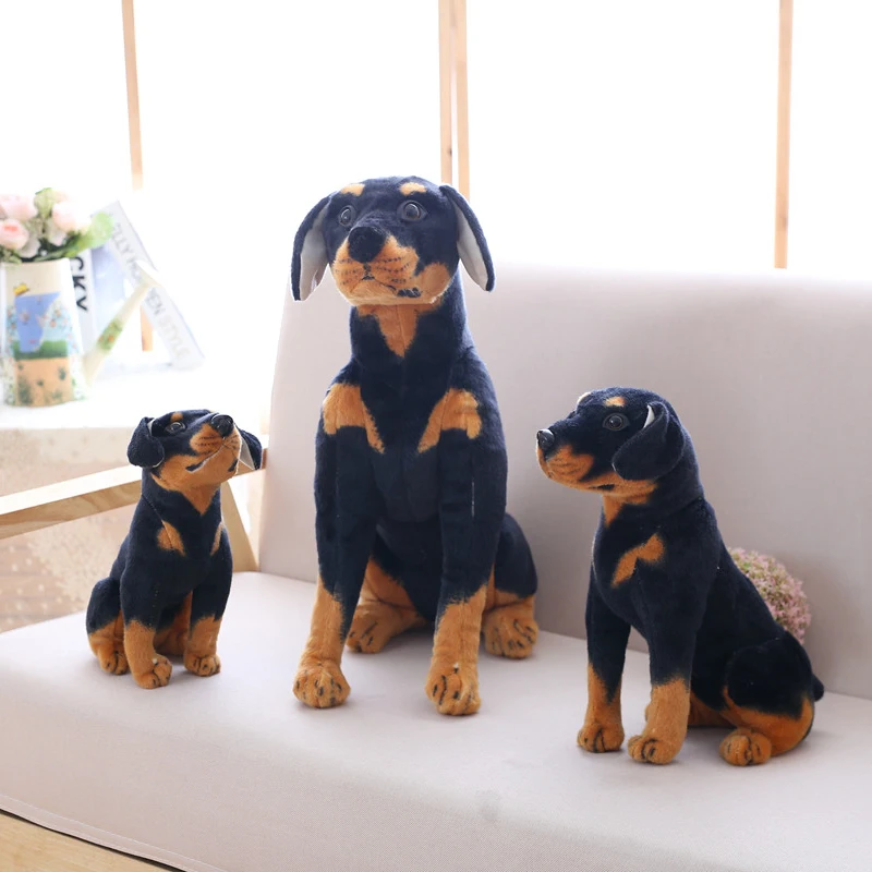 Birthday Gift For Boys Drop Shipping Realistic Plush Toy Dog Rottweiler Doll  Realistic Animal Stuffed 23cm Plush Dog - Buy Plush Dog,Realistic Animal,Realistic  Plush Toy Dog Product on 