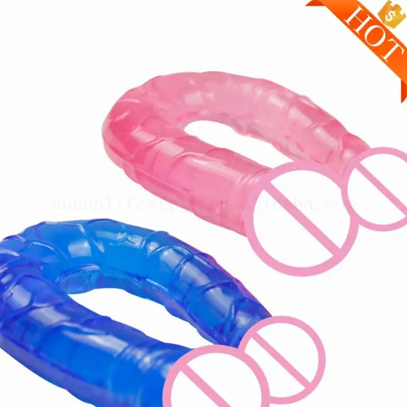 Free Custom Box - Factory Price Double Headed Dildo for Gay Lesbian Extra Long Squirting Rotating Dildo Anal