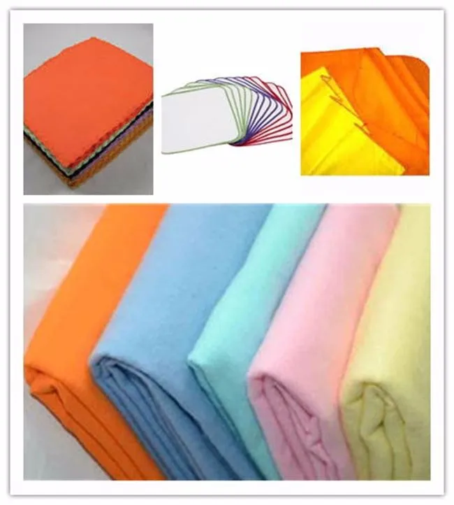 Оранжевая супервпитывающая хлопчатобумажная фланелевая ткань для очистки