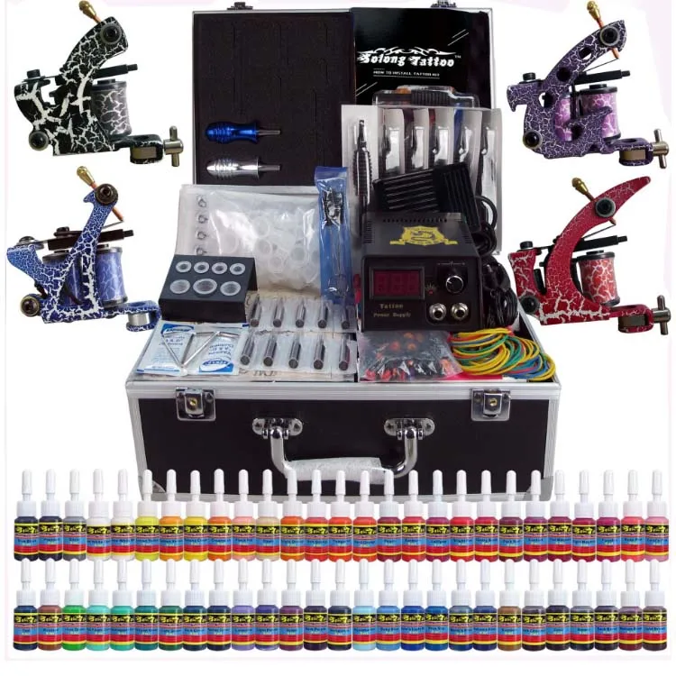 プロフェッショナルコイルタトゥーマシンセット4機セット【タトゥー