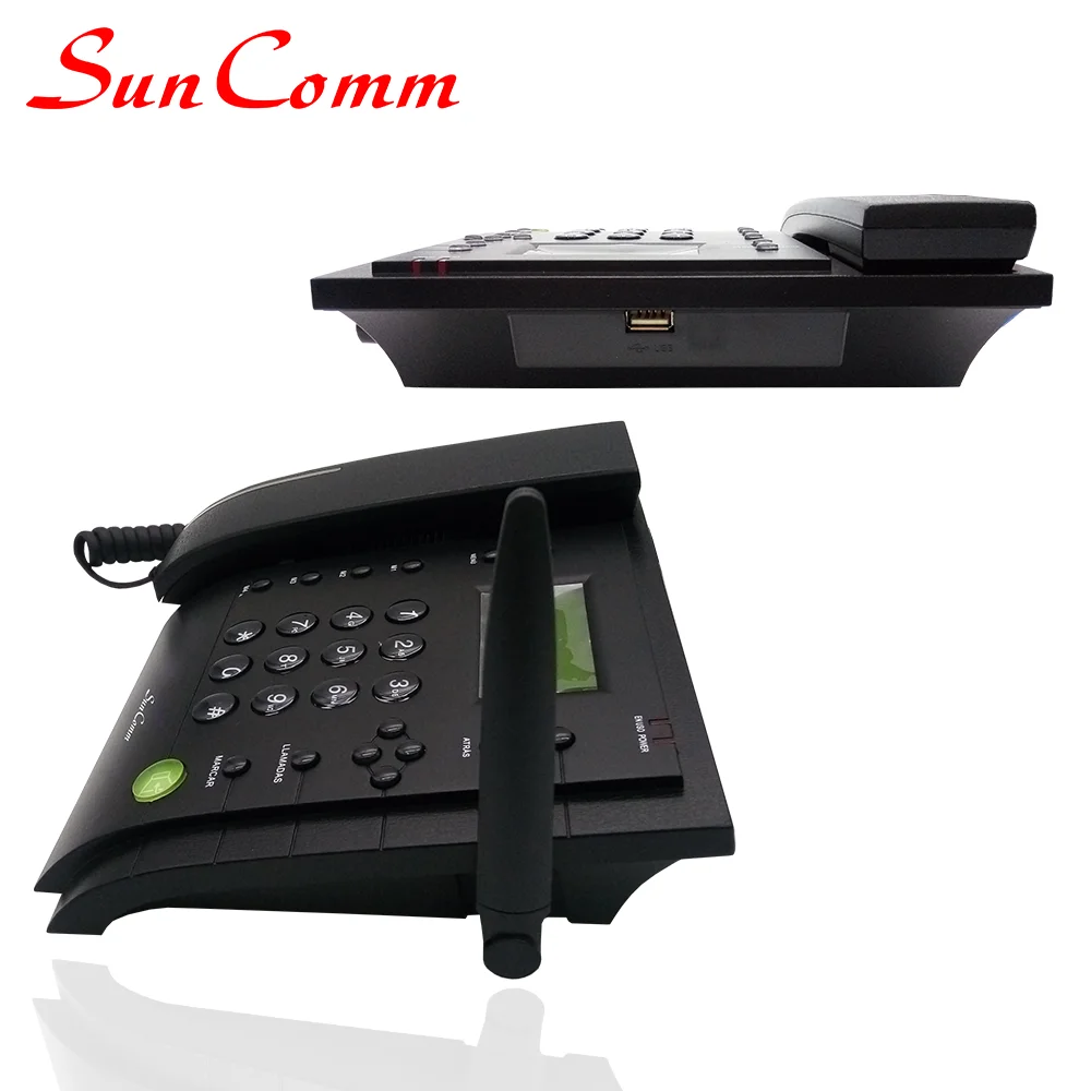 Landline Phone With Sim Card Slot And Wifi Sc-9029-ra Landline Phone With 1 Sim Card Slot For Office Home Use Gsm