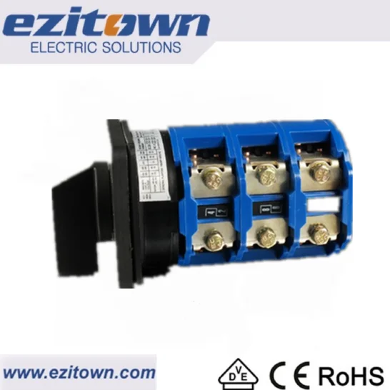 LW28 Universal Changeover Switch automatic power 3 position 20A selector switch