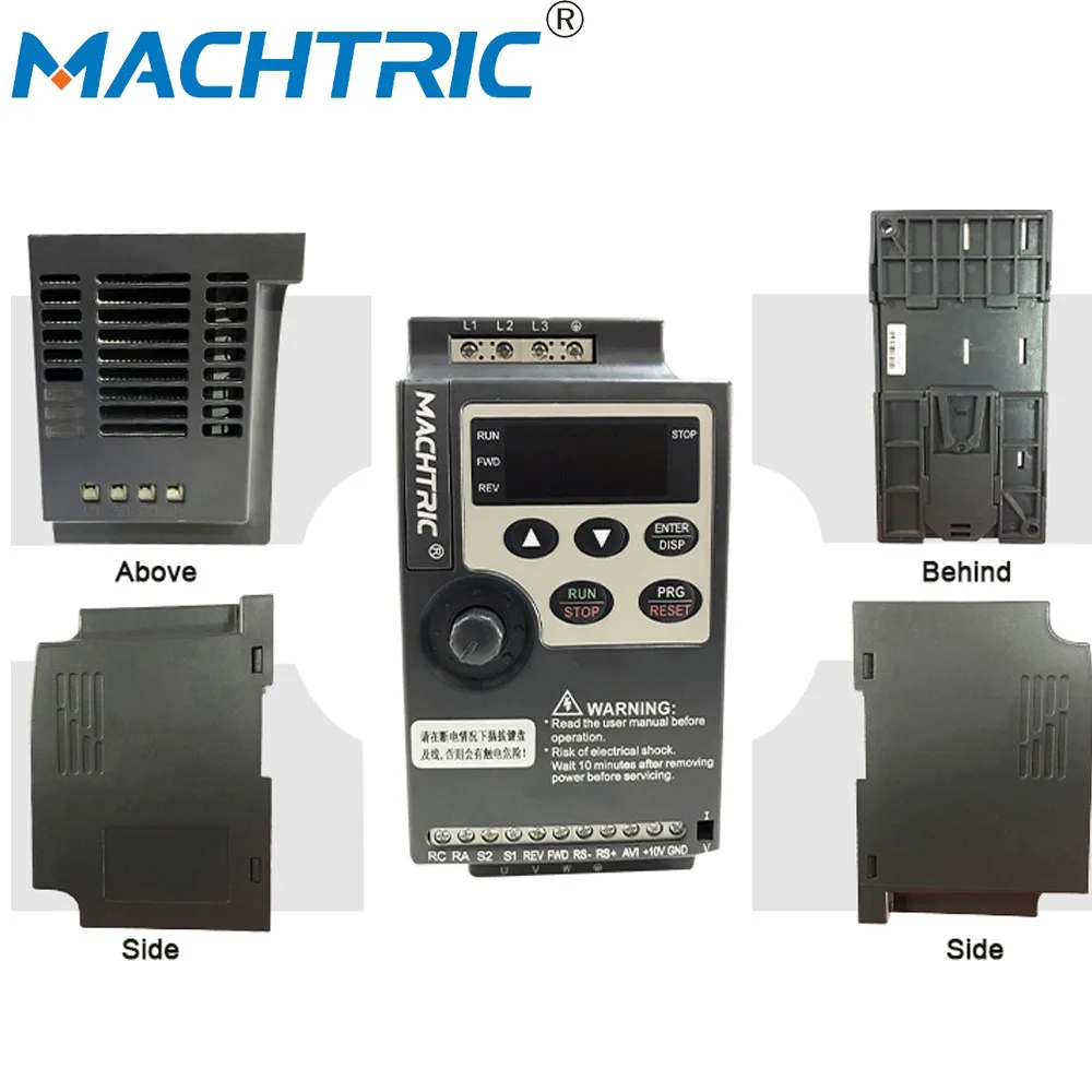 Machtric 60Hz 50Hz VFD Mini Style Variable AC Frequency Inverter