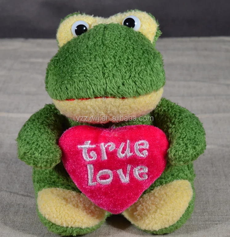 valentine's day stuffed frog