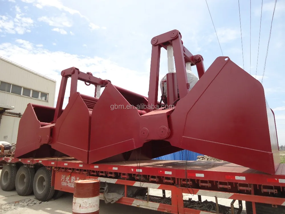25t Motor Hydraulic Clamshell Grab Bucket with Remote Control Grab