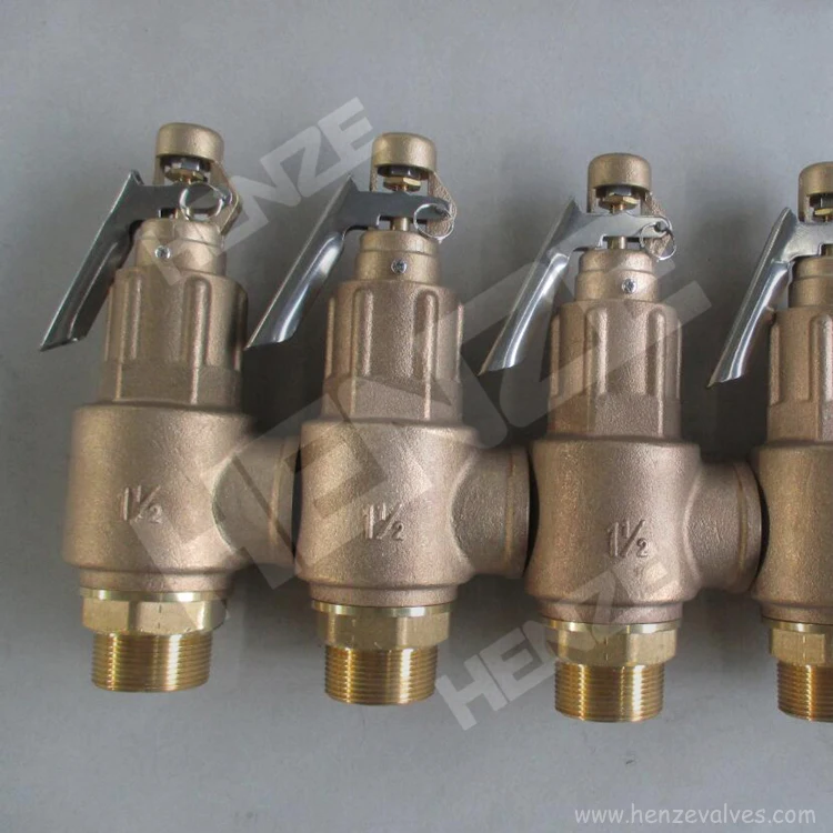 Bronze Threaded BSP or NPT Safety Relief Valve Threaded
