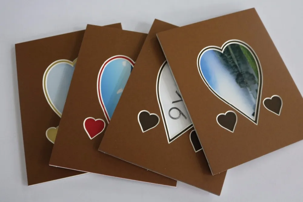 Wholesale custom pre-cut heart matboard manufacture